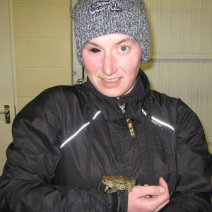 Me with toad in Gairloch